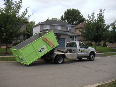 Dumpster Rental Being Delivered in Chester VA From Bin There Dump That