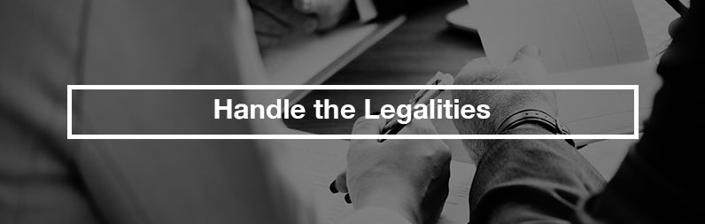 handle the legalities estate sale